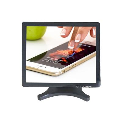 China Usb Powered Hot-selling 17 Inch Resistive Capacitive Touch Screen Plastic Case Touch Monitor With Aluminum Alloy Base for sale