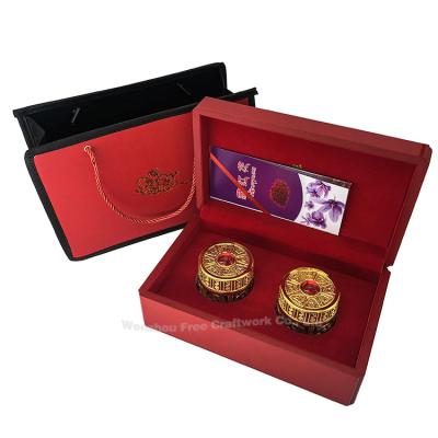 China Luxury handmade promotion box Iran wooden saffron 10 grams RED healthy food lacquer box MDF wooden box for sale