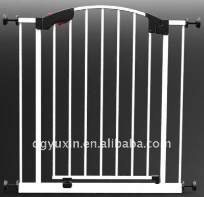 China Steel tube + plastic baby safety door for sale