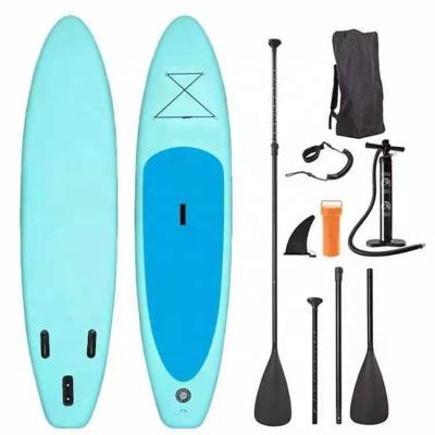 China Instock Unisex High Quality Inflatables Stand Up Paddle Board 106x30x6 Inch Inflatable Surfboard Paddle Board Bonus for sale