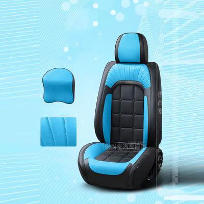 China 9D Universal Luxury Leather Full Coverage Car Cushion High Quality PU Leather Car Seat Cushion for sale