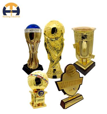 China Wholesale Europe Factory Soccer Football Golf Metal Trophy Customized Kids Medal Trophy Crystal Medal for sale