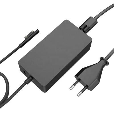 China ABS+PC material sarj flame retardant EU 102W 15V 6.33A outdoor charger, Surface Pro X/Pro 7/Pro 6/Pro 5/Surface Laptop Charger OEM Power Adapte Charger for sale