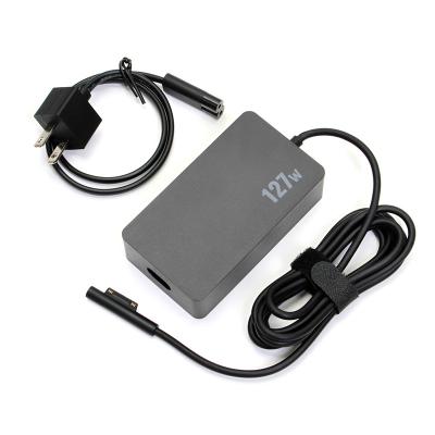 China ABS+PC Flame Retardant Material 127W 15V 8A AC Power Supply Adapter For Surface Pro X 7 6 5 4 3 Outdoor Pound 3 2 1 Surface Pro Charger Power Supply bilgisayar for sale