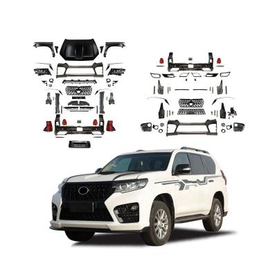 China Automotive Parts GBT Body Kits Include Front Rear Bumper Grille With Headlight Rear Light 2010-2017 UPGRADE To 2018 For Toyota Prado fj150 for sale