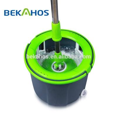 China Magic Broom Mini Design Single Bucket Rotating Viable Easily Dry Broom for sale