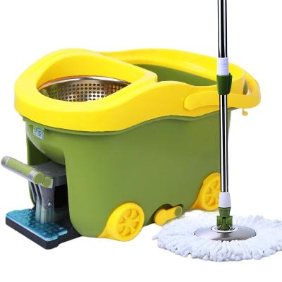 China Bekahos 360 Rotating Pole Sustainable Magic Floor Broom Cleaning Mop with Mop Bucket and Foot Pedal, Quick Dehydration for sale