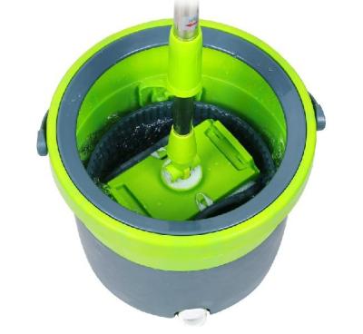 China Sustainable MINI Spin Magic Floor Cleaner Mop With Single Removable Bucket for sale