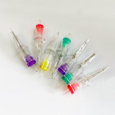 China Constant 2022 Best Popular Transparent Shell Membrane Tattoo Cartridge, 20PCS Popular Tattoo Needle for sale