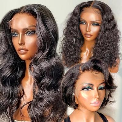 China Wholesale Virgin Hair 13x6 Malaysian Swiss Curly Lace Closure Curly Curly Human Hair Wigs For Black Women for sale