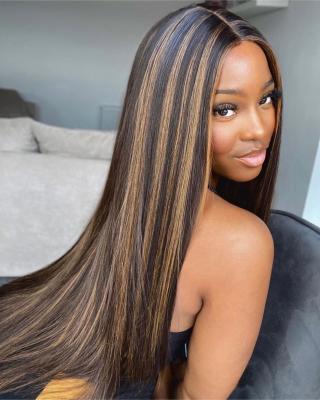 China The Other Hd Front Piano Lace Front Wig Ombre Color Brazilian Raw Natural Straight Human Hair Lace Front Wig for sale