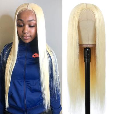 China FDX Wigs Wholesale Price Straight Blonde 40 Inch 100 Brazilian Virgin Hair Full Lace Front Wigs For Black Women for sale