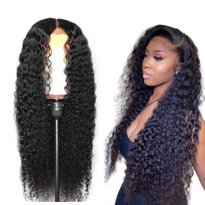 China Virgin lace wig water wave hair frontal wigs and hair for black women full lace full lace hair glueless hd water wave wig for sale