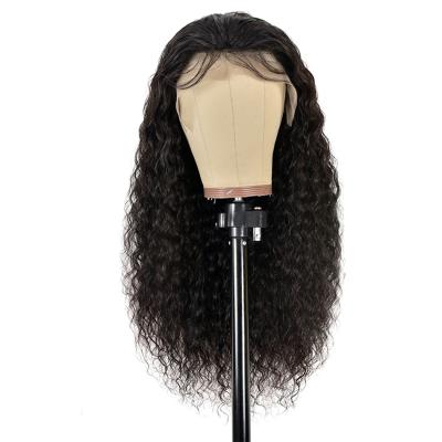 China Cheap Raw Indian Virgin Hair Natural Water Wave 13X6 Lace Front Wig Vendor Lace Frontal Wig For Women Can Be Customized for sale