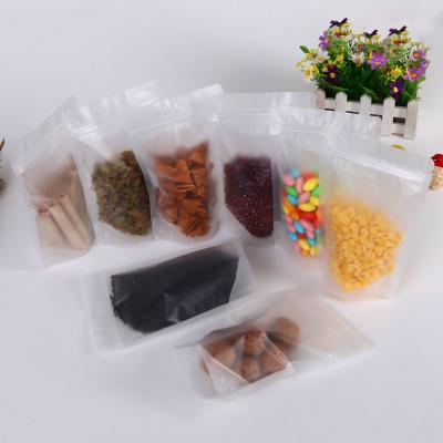 China China Custom Recyclable Zip Lock Transparent Bag For Food / Resealable Clear Plastic Food Bag In Stock for sale