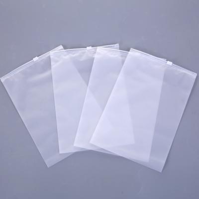 China Wholesale Recyclable Frosted Zipper Lock Plastic Eva Garment Zipper Bag Frosted Sealing Bag for sale