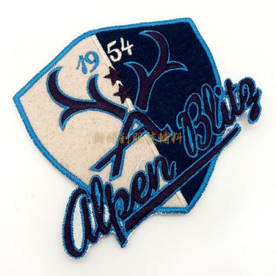 China Colorful  And Embossed  Clothing Embroidered Patches For Clothing Iron On Backing for sale