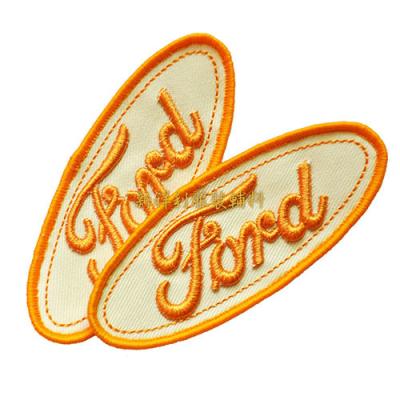 China Fashionable 3D  Clothing  Embroidered Patches For Clothing Iron On Backing for sale