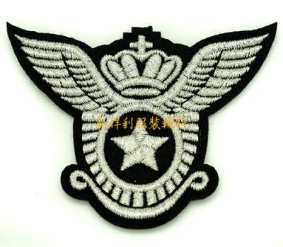 China Laser Cut Clothing Embroidered Patches , Apparel Iron On Embroidered Badges for sale