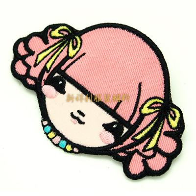 China Lovely Cartoon Iron On  Embroidered Patches For Kids Clothing Non Toxic for sale