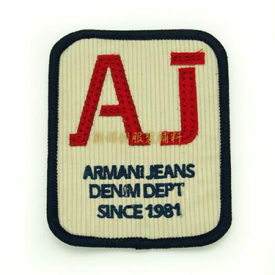 China Iron On Garment Vintage Embroidered Patches , Personalised Embroidered Badges for sale