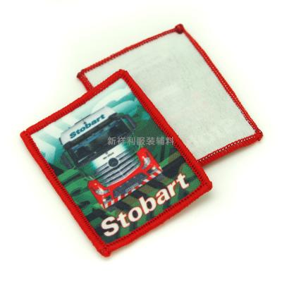 China Customized Color Silk Screen Clothing Labels , Garment Heat Transfer Patches for sale