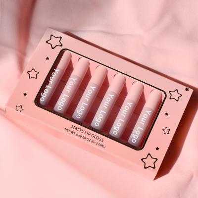 China Wholesale Waterproof Multi Matte Non-Stick Set Lipstick Matte Lipstick Kits Wholesale Liquid Lip Gloss for sale