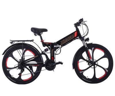 China 26 inch Rear Hub Motor 24 Speed Mountain Electric Bike With Double Disc Brake 48V 350W for sale