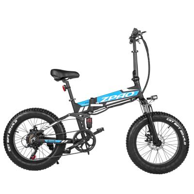 China 48V 500W 750W optional Luxury Style Electric Bicycle with Full Suspension and Fat Tyre for sale