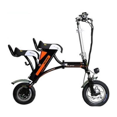 中国 12インチ 36V 折りたたむ式電動自転車 座席2台 リチウム電池 ブラシレスモーター 販売のため