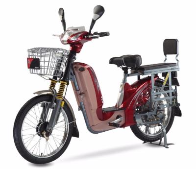 China Bicicleta eléctrica de entrega de alimentos de gran capacidad 48V 500W con freno de tambor delantero y trasero en venta