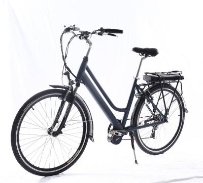 China 28 Inch Mid Drive Electric Bicycles With LCD Display Rear Carrier Battery Position for sale