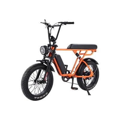 China Full Suspensão Fat Pneumático Bicicleta Elétrica 48V 500W 7 Speed Electric Mountain Bike à venda