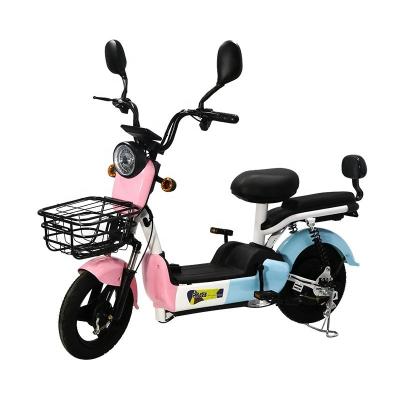 China Unisex Electric City Bike 350W Electric Scooter 48V 12ah Full Suspension Fat Ebike for sale