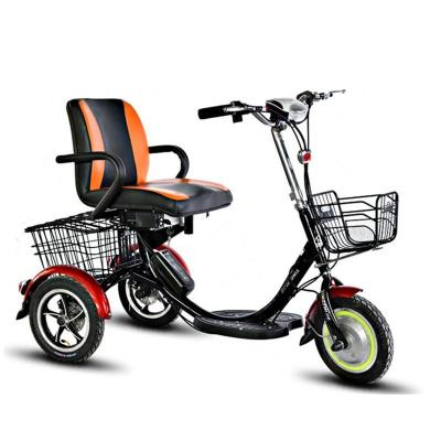 China Double Basket Adult Electric Tricycle for Shopping Range per Power 31-60 km 25KGS for sale