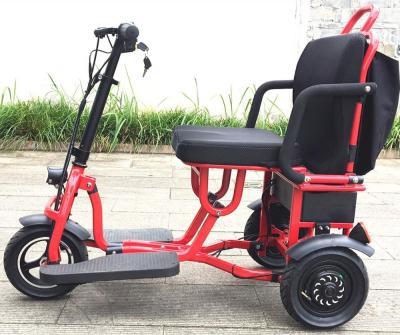 China 48V 10Ah Lithium Battery Fully Enclosed Mobility Scooter Fully Equipped Range 25-30km for sale