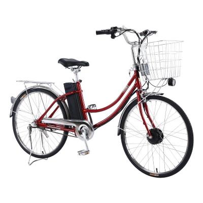 China Bicicleta eléctrica de ciudad de 250W de 26 pulgadas con pedal asistido 8Ah / 10Ah batería de litio en venta