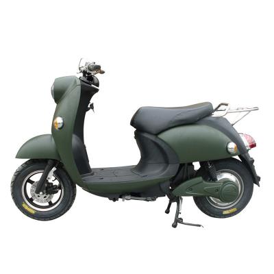 China 60V20Ah 2000w Electric Motorcycle in Army Green with Front Disc Rear Drum Brake TDX20Z for sale