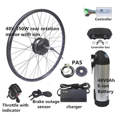 China 251W 350W 48V trasero E Bike Kit de conversión para la cinta y el motor giratorio en venta