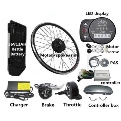 China Piezas de bicicletas eléctricas de batería de litio de 36V 13AH con motor sin escobillas de pantalla LED / LCD en venta