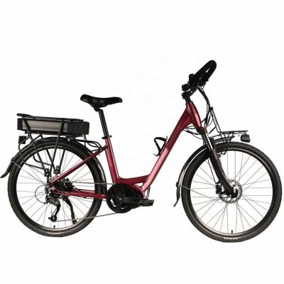 China 48V 20.4Ah Mid Drive Electric Bike 700C Hydraulic Disc Brake Bicycle With Lithium Battery for sale