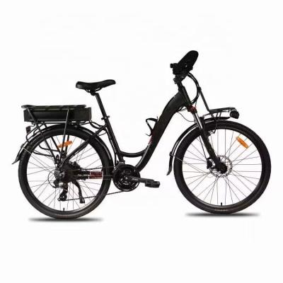 China Batería de litio 700C Bicicleta eléctrica de la ciudad 24 velocidad 250W Paso bajo a través de la bicicleta eléctrica en venta