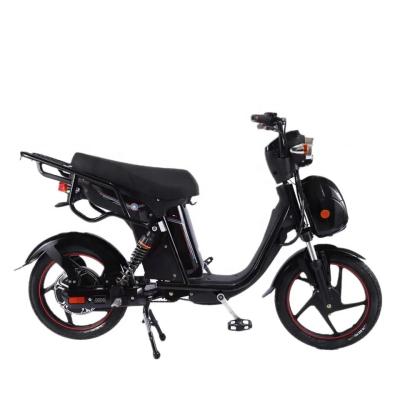 China Scooter eléctrico de ciclomotor de suspensión completa 48V 500W Frente disco y frenos de tambor traseros en venta