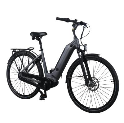 China 3 Speed 36V Mid Drive Electric Bike 250W 28 Inch Front Suspension Electric Bike for sale