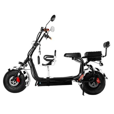 China 60v 20ah Batería de litio 1000W Fat Tire Citycoco Motocicleta eléctrica para un alcance de 35-75km en venta