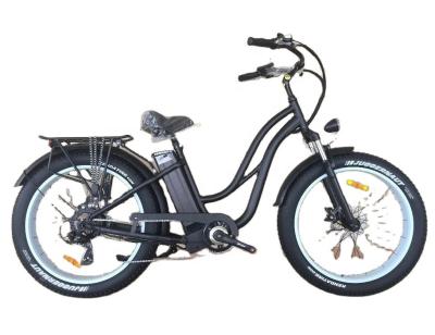 China Step Thru Ebike 7 Speed Electric City Bike 48V 500W 750W Electric Bike 26*4.0 Fat Tire Electric Bike For Ladies en venta