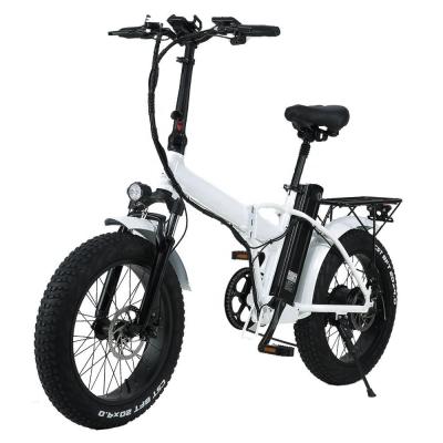 China 20 Inch Fat Tire Electric Folding Bike Long Range 500W Motor Ebike 15Ah Ebike Electric City Bike For Adult Electric Bicycle zu verkaufen