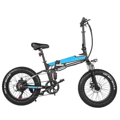 China Electric Folding Bike 20 Inch Fat Tire 500W Motor 12.8Ah Lithium Battery Ebike Electric City Bike For Adult Electric Bicycle en venta