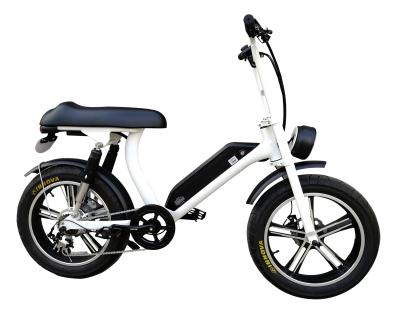 China 20 Inch Step Thru Fat Tire Electric City Bike Full Suspension 48V 500W 750W Electric Bicycle Electric Fat Bike en venta