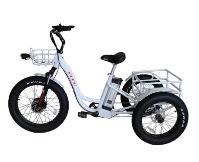 China Front V And Rear Drum Brake 3 Wheel Electric Trike Powered By Front Hub Motor for sale